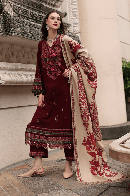 3PC EMBROIDERED DHANAK SUIT - RO-803 - Rangoli Store