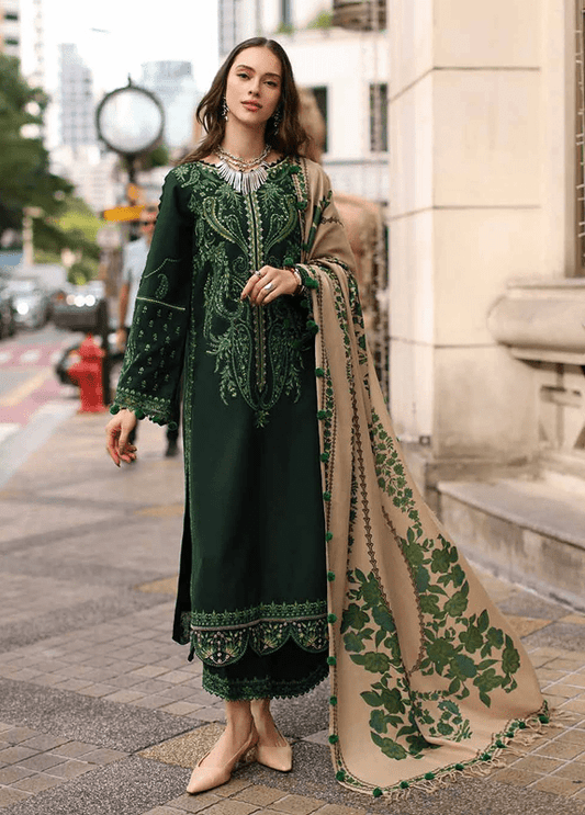 3PC EMBROIDERED DHANAK SUIT - RO-805 - Rangoli Store