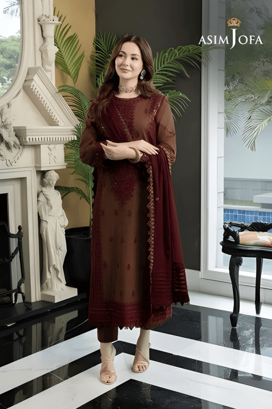 3PC EMBROIDERED LAWN SUIT - SR - 168 - Rangoli Store