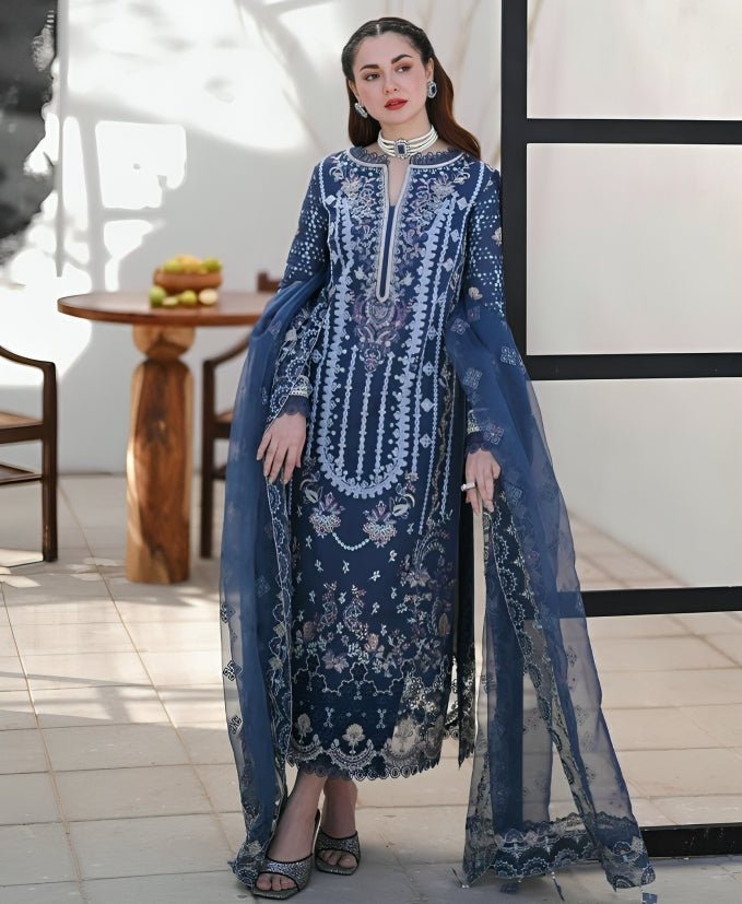 3PC EMBROIDERED LAWN SUIT - SR - 181 - Rangoli Store