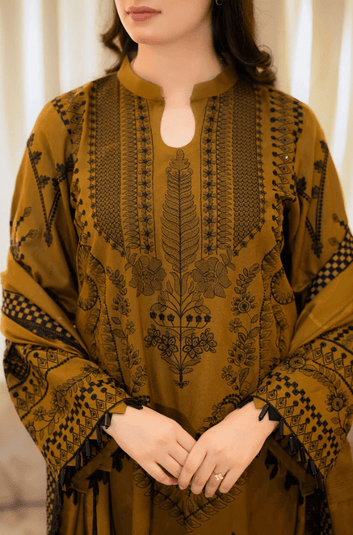 3PC EMBROIDERED LAWN SUIT - SR - 200 - Rangoli Store