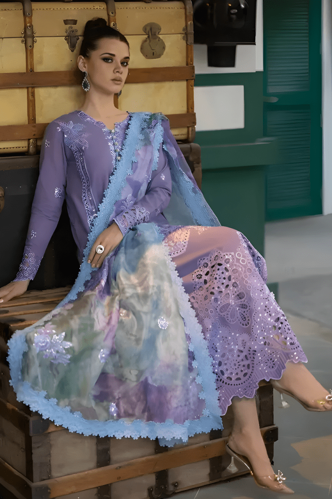 3PC EMBROIDERED LAWN SUIT - SR - 210 - Rangoli Store