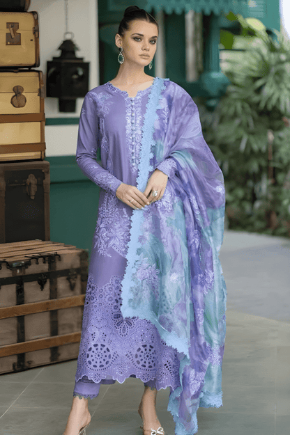 3PC EMBROIDERED LAWN SUIT - SR - 210 - Rangoli Store