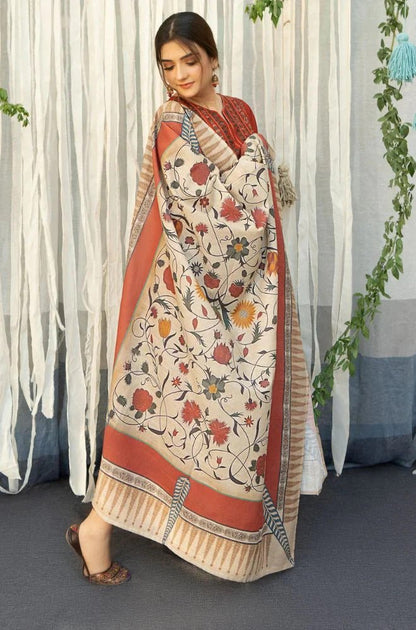 3PC EMBROIDERED LAWN SUIT - SR-316 - Rangoli Store