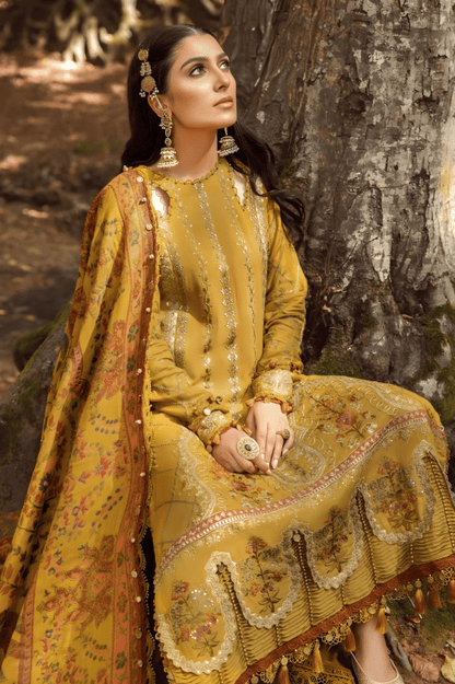 3PC EMBROIDERED LAWN SUIT - SR-382