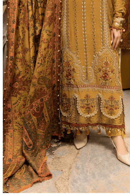3PC EMBROIDERED LAWN SUIT - SR-382