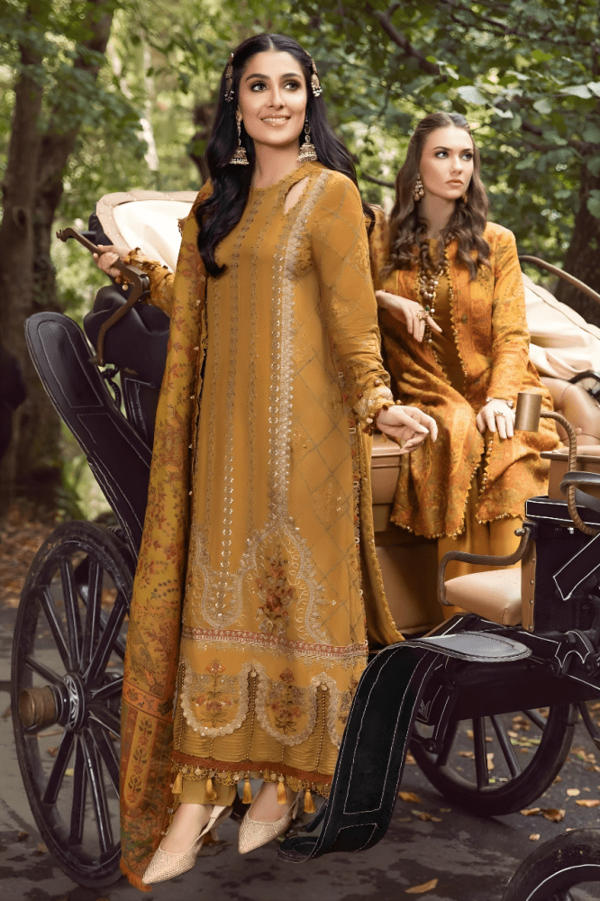 3PC EMBROIDERED LAWN SUIT - SR-382