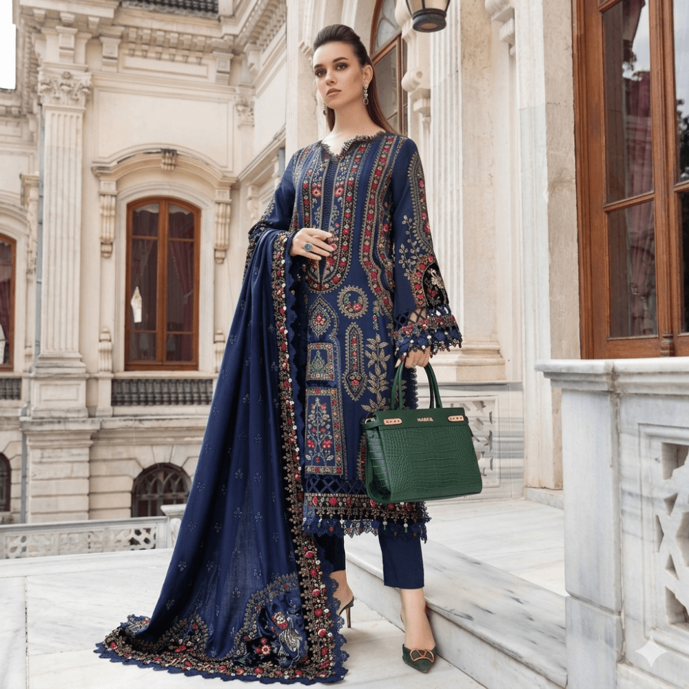 3PC EMBROIDERED LAWN SUIT - SR - 391 - Rangoli Store