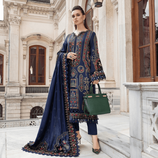 3PC EMBROIDERED LAWN SUIT - SR - 391 - Rangoli Store