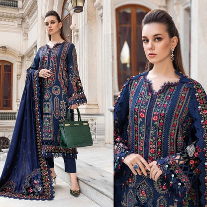 3PC EMBROIDERED LAWN SUIT - SR - 391 - Rangoli Store