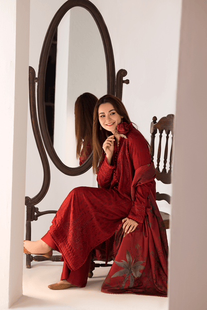 3PC EMBROIDERED LAWN SUIT - SR - 455 - Rangoli Store