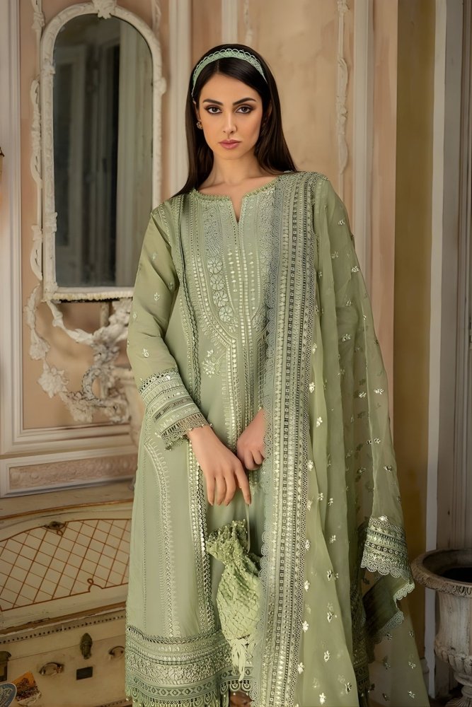 3PC EMBROIDERED LAWN SUIT - SR - 459 - Rangoli Store