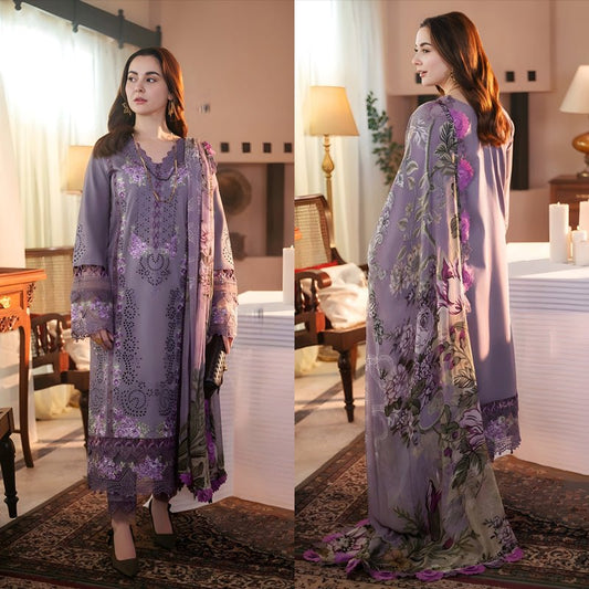 3PC EMBROIDERED LAWN SUIT - SR - 466 - Rangoli Store