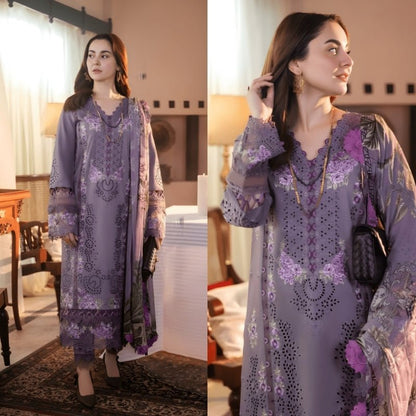 3PC EMBROIDERED LAWN SUIT - SR - 466 - Rangoli Store