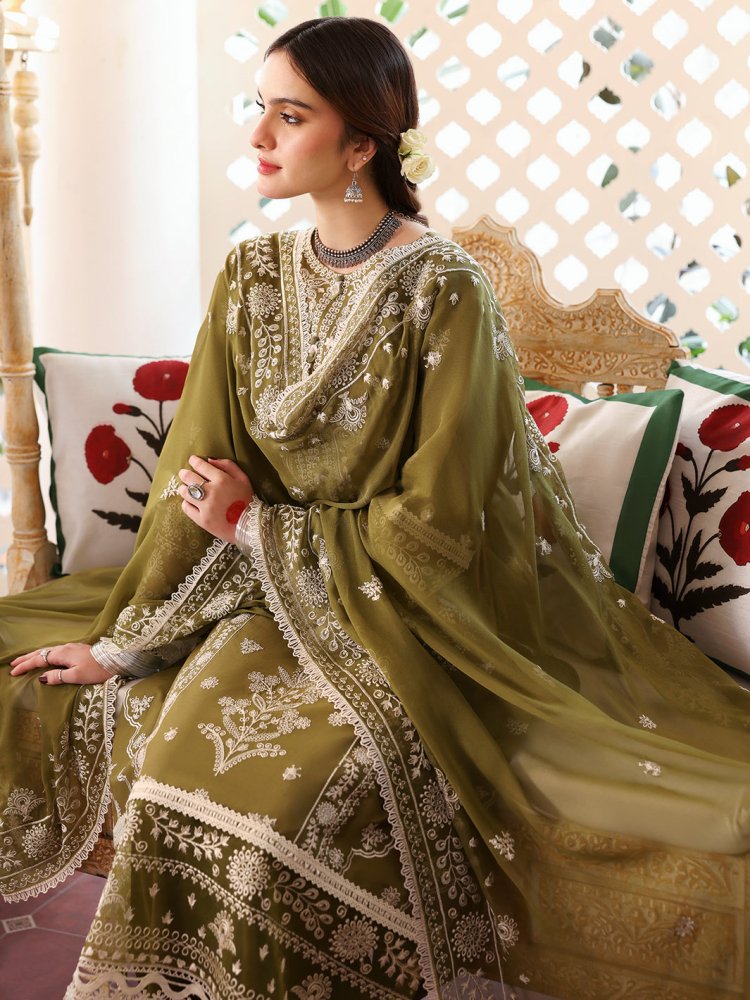 3PC EMBROIDERED LAWN SUIT - SR - 471 - Rangoli Store