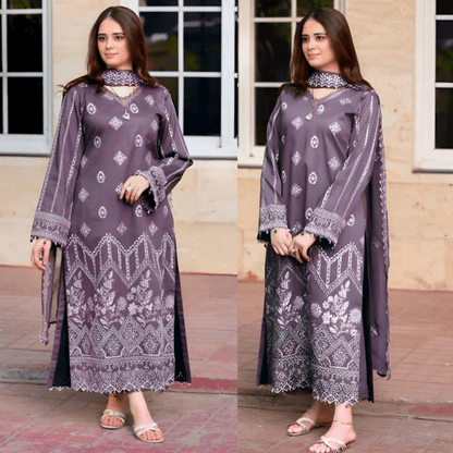 3PC EMBROIDERED LAWN SUIT - SR - 472 - Rangoli Store