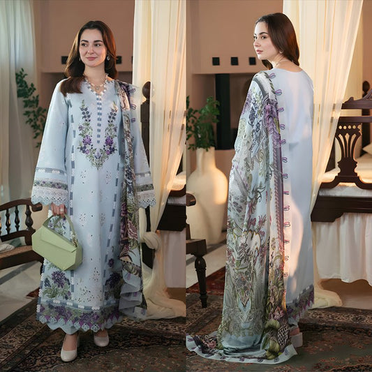 3PC EMBROIDERED LAWN SUIT - SR - 473 - Rangoli Store