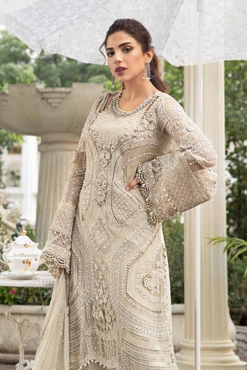 3PC EMBROIDERED LAWN SUIT - SR - 501 - Rangoli Store