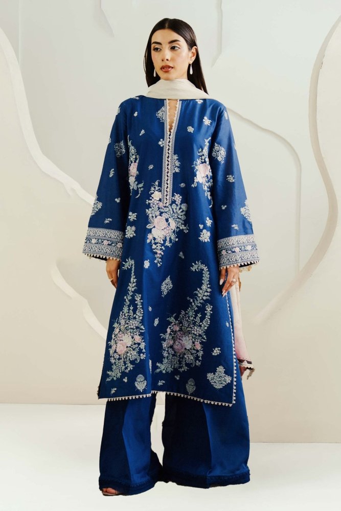 3PC EMBROIDERED LAWN SUIT SR - 510 - Rangoli Store