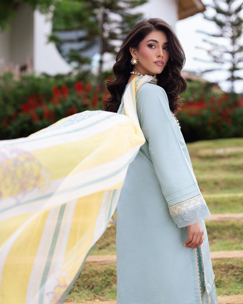 3PC EMBROIDERED LAWN SUIT SR - 518 - Rangoli Store