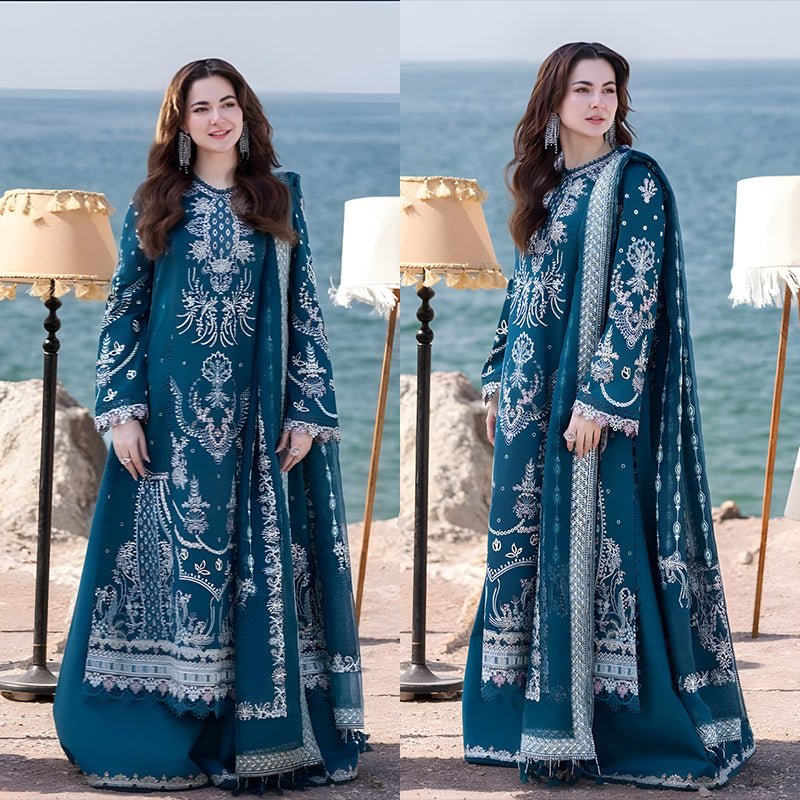 3PC EMBROIDERED LAWN SUIT - SR - 521 - Rangoli Store