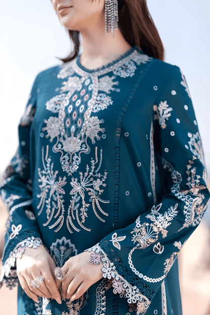 3PC EMBROIDERED LAWN SUIT - SR - 521 - Rangoli Store