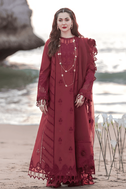 3PC EMBROIDERED LAWN SUIT - SR - 650 - Rangoli Store