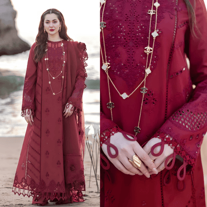 3PC EMBROIDERED LAWN SUIT - SR - 650 - Rangoli Store