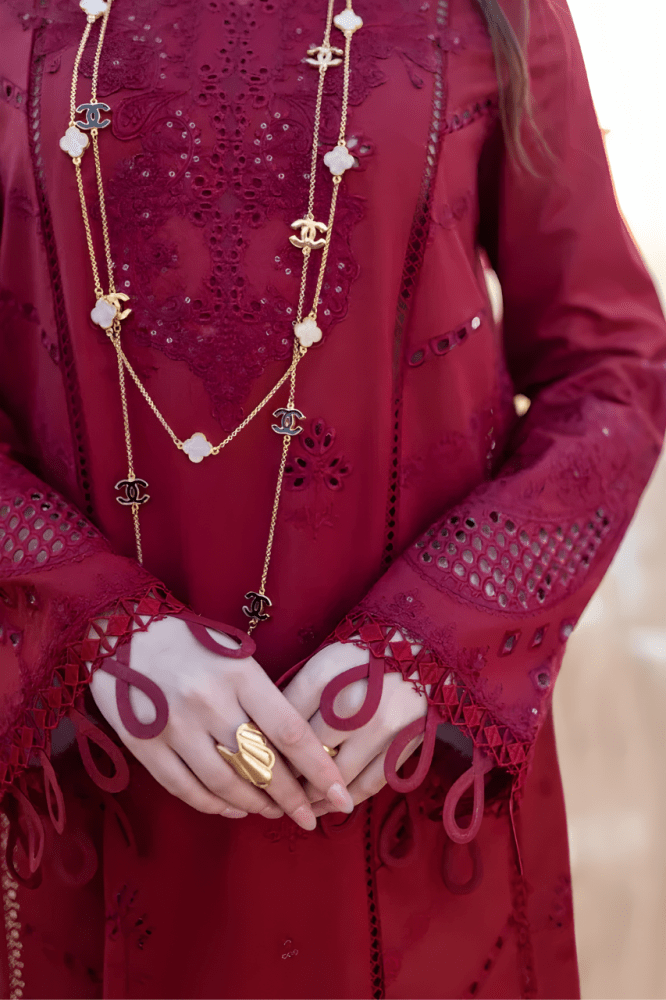 3PC EMBROIDERED LAWN SUIT - SR - 650 - Rangoli Store