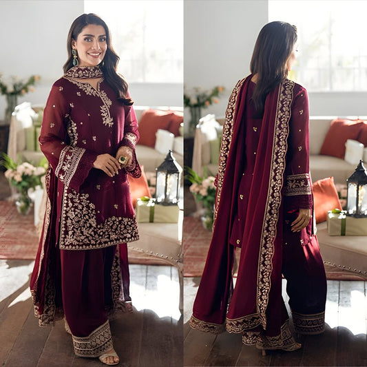 3PC EMBROIDERED LAWN SUIT - SR - 652 - Rangoli Store