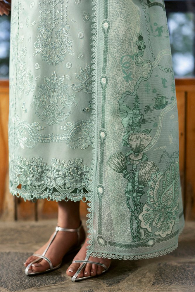 3PC EMBROIDERED LAWN SUIT - SR - 654 - Rangoli Store