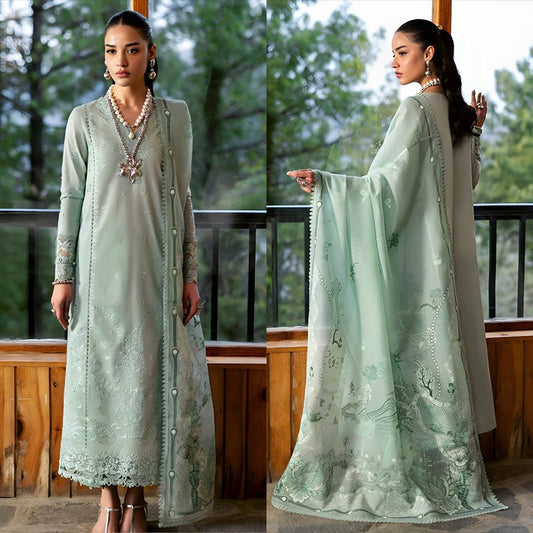 3PC EMBROIDERED LAWN SUIT - SR - 654 - Rangoli Store
