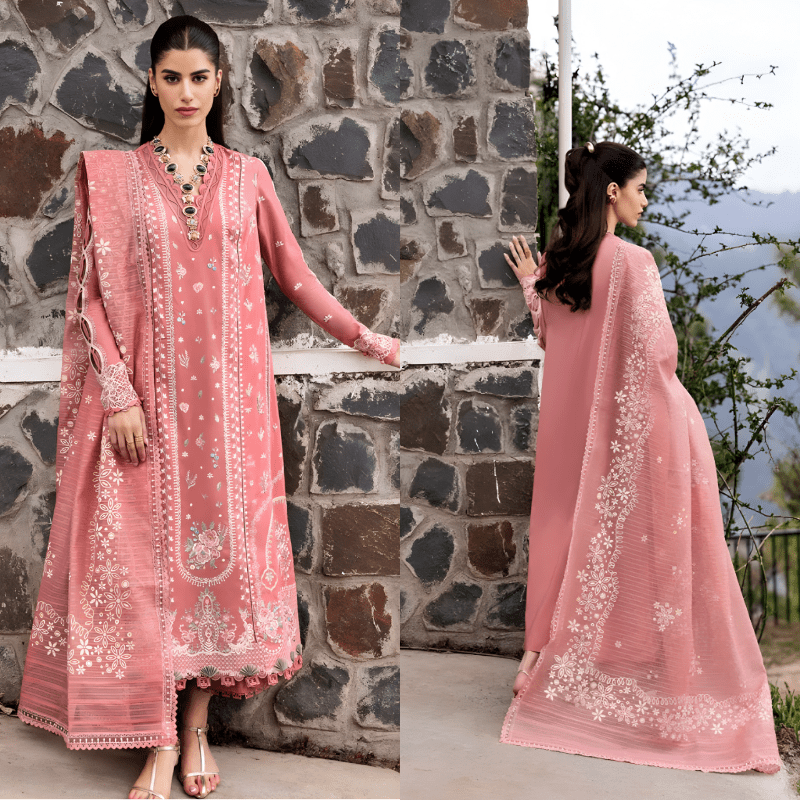 3PC EMBROIDERED LAWN SUIT - SR - 655 - Rangoli Store