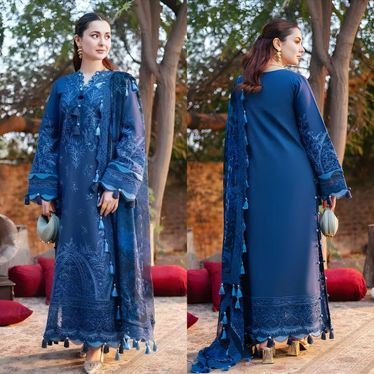 3PC EMBROIDERED LAWN SUIT - SR - 658 - Rangoli Store