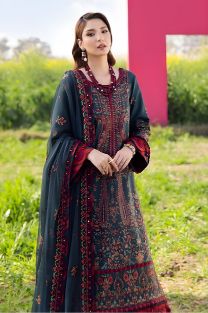 3PC EMBROIDERED LAWN SUIT - SR - 659 - Rangoli Store