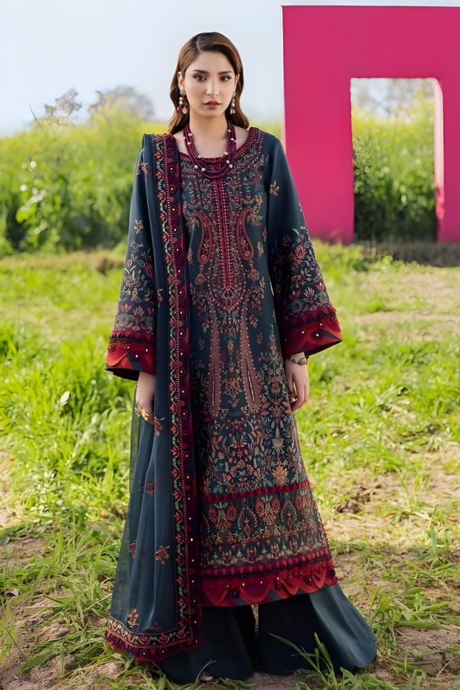 3PC EMBROIDERED LAWN SUIT - SR - 659 - Rangoli Store
