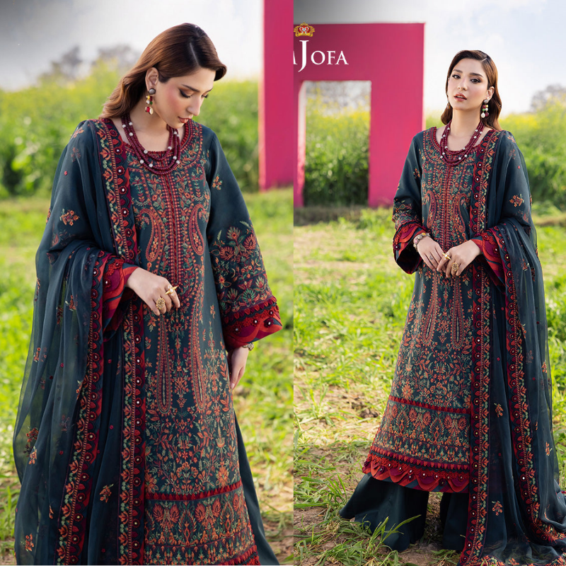 3PC EMBROIDERED LAWN SUIT - SR - 659 - Rangoli Store