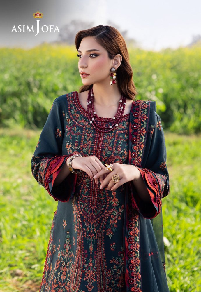 3PC EMBROIDERED LAWN SUIT - SR - 659 - Rangoli Store