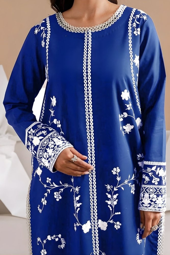 3PC EMBROIDERED LAWN SUIT - SR - 661 - Rangoli Store