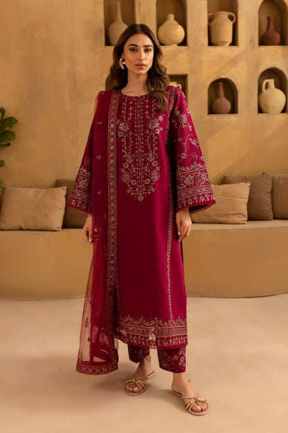 3PC EMBROIDERED LAWN SUIT - SR - 663 - Rangoli Store