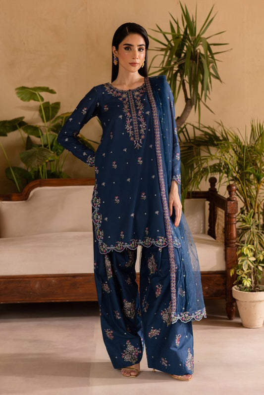 3PC EMBROIDERED LAWN SUIT - SR - 690 - Rangoli Store