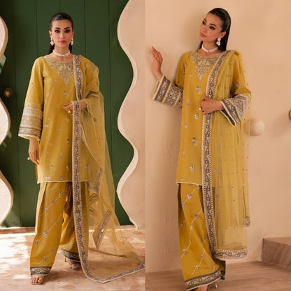 3PC EMBROIDERED LAWN SUIT - SR - 691 - Rangoli Store