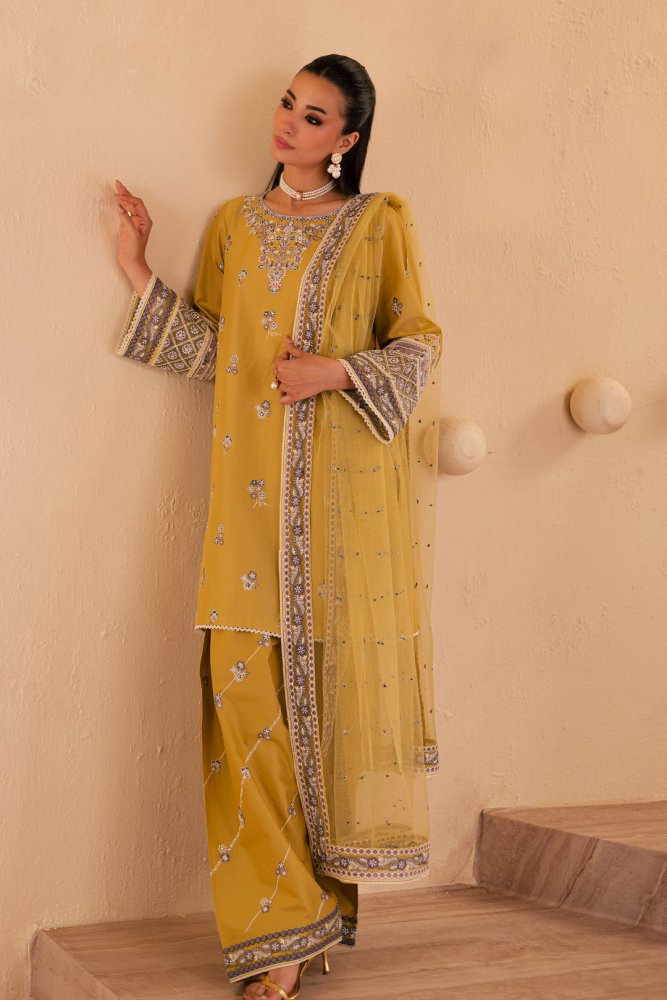 3PC EMBROIDERED LAWN SUIT - SR - 691 - Rangoli Store