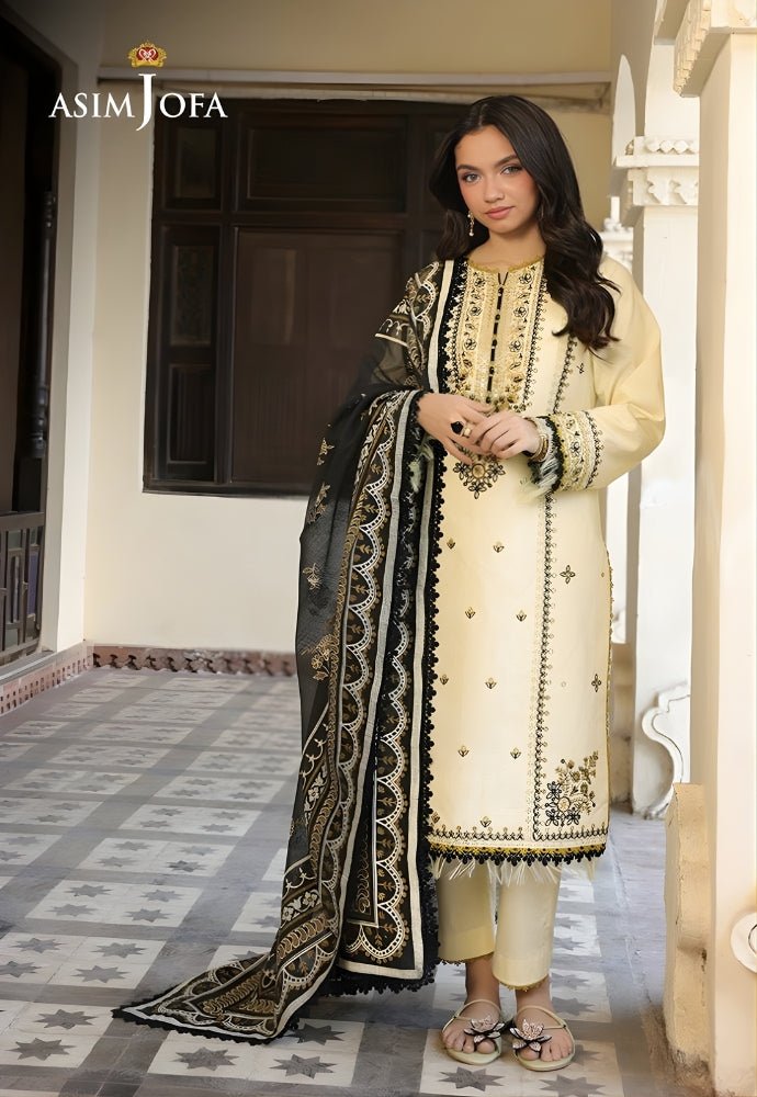 3PC EMBROIDERED LAWN SUIT - SR - 695 - Rangoli Store