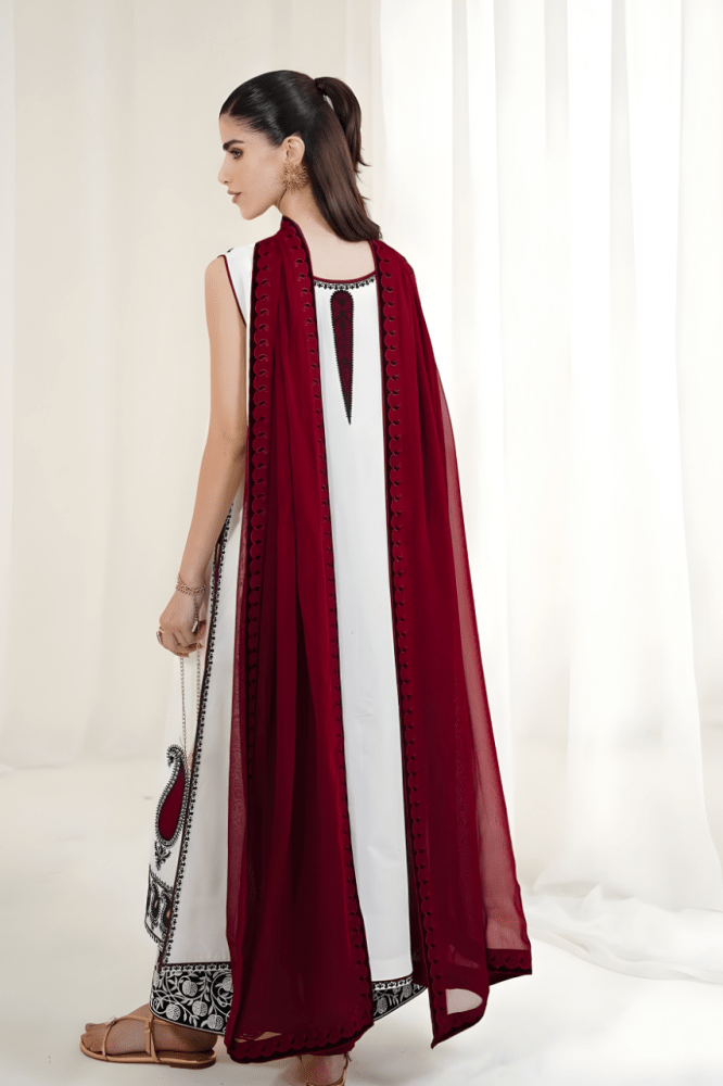 3PC EMBROIDERED LAWN SUIT - SR - 703 - Rangoli Store