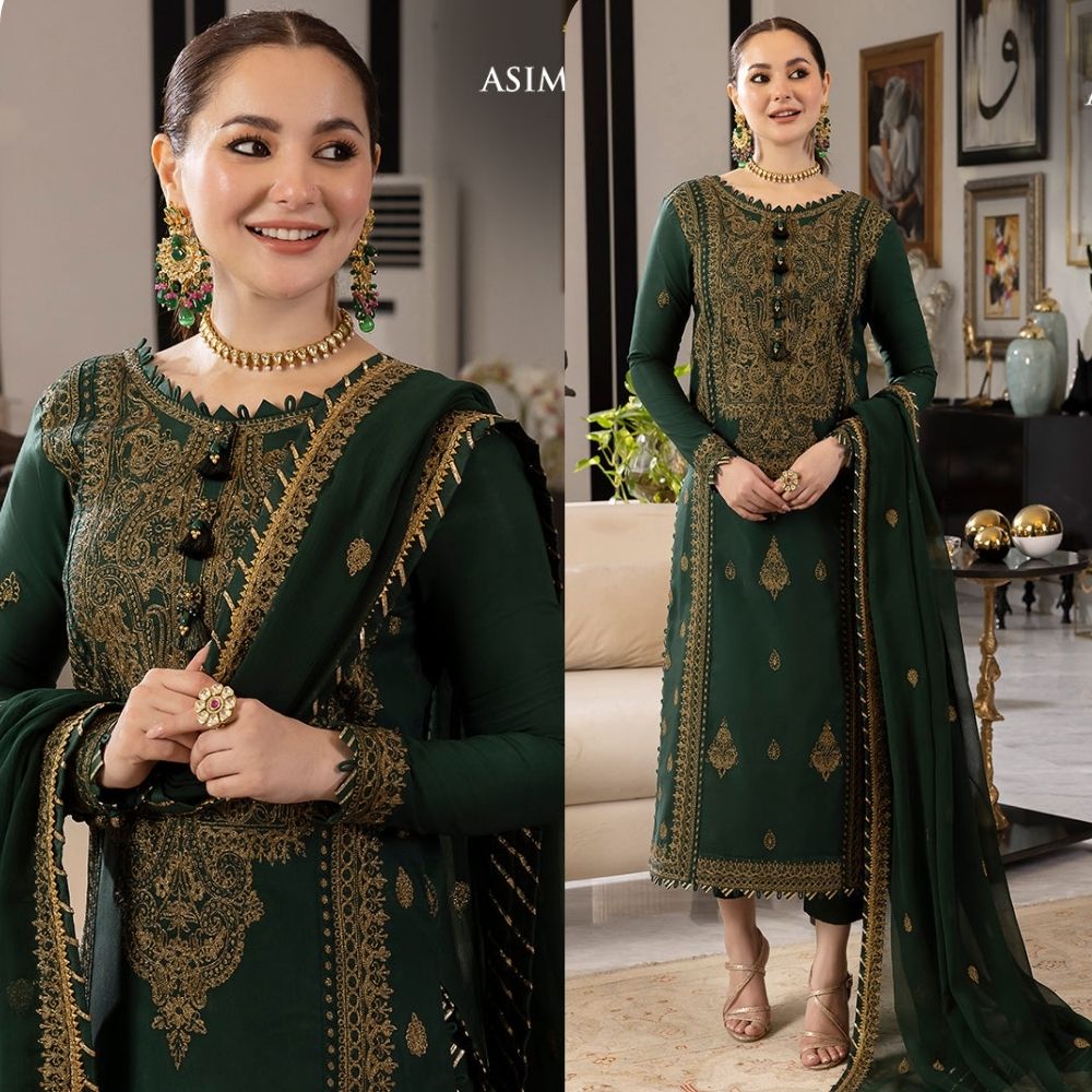 3PC EMBROIDERED LAWN SUIT - SR-713 - Rangoli Store