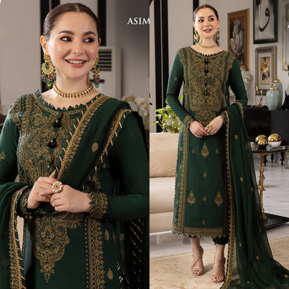 3PC EMBROIDERED LAWN SUIT - SR-713 - Rangoli Store