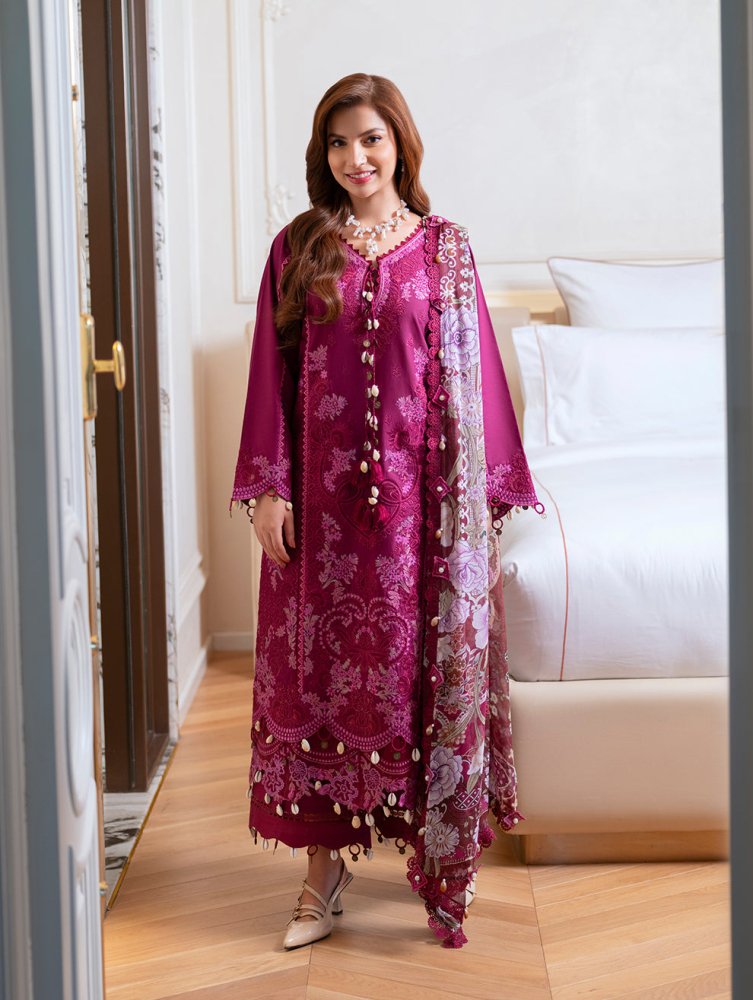 3PC EMBROIDERED LAWN SUIT - SR - 725 - Rangoli Store