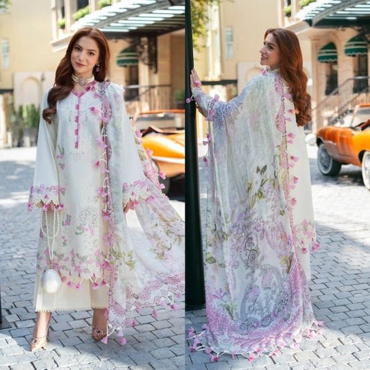 3PC EMBROIDERED LAWN SUIT - SR - 726 - Rangoli Store