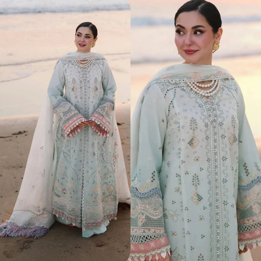 3PC EMBROIDERED LAWN SUIT - SR-730 - Rangoli Store